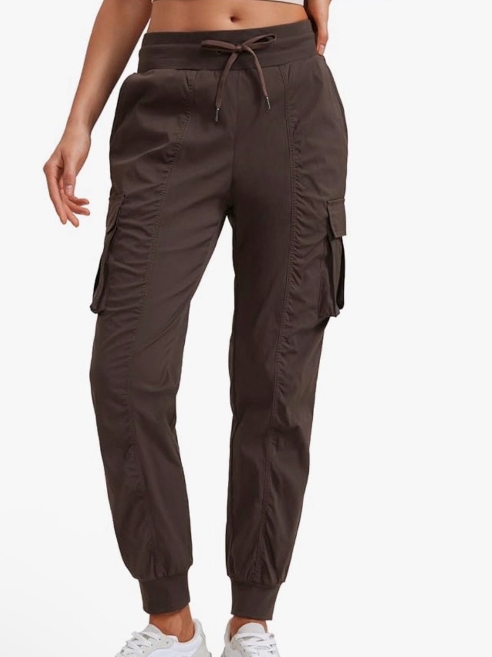 CRZ YOGA NWT XS (S good) Brown Cargo lightweight athletic Jogger Pants